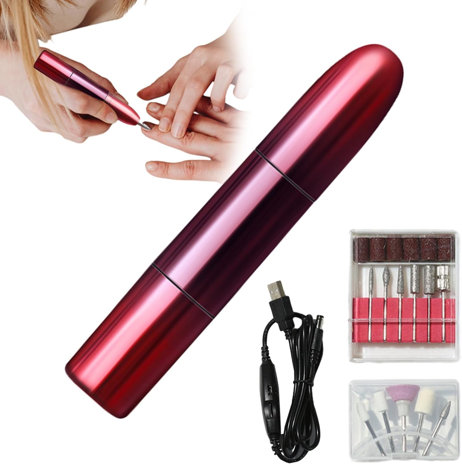 Toe Nail Grinder, Professional Removing Acrylic Nail, Portable Plugin
