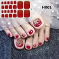 thumbnail image 1 of Toe Nail Sticker Art Decal Tips Manicure DIY Stamping Foil Design Application Kit, 1 of 1
