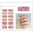 Toe Nail Stickers Full Nail Wraps Self Polish Stickers Flowers Star