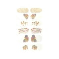 Toe Nail Stickers Full Nail Wraps Self Polish Short False Nails Clear
