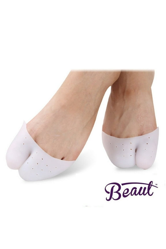 Toe Pouch Forefoot Cushions Bunion Pads Protect, Cushion and Support Tender Toes and Sore Bunions and Tailors Bunion Cushioning Toe Protectors Fits in Pumps Heels Ballet Flats Sneakers Loafers Clogs B