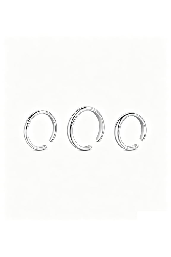 Toe Rings Open Adjustable Toe Ring Set, Non Tarnish Waterproof Anklets, Elegant Foot Jewelry Accessories for Summer Beach Party, Women Rings Jewelry Simple Trendy, Silver