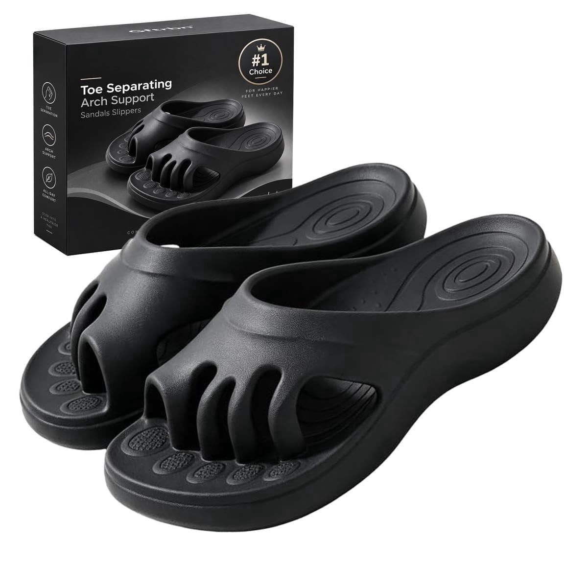 Craft Seperator Toe Separating Arch Support Sandals Slippers Non Slip Toe Separator ...