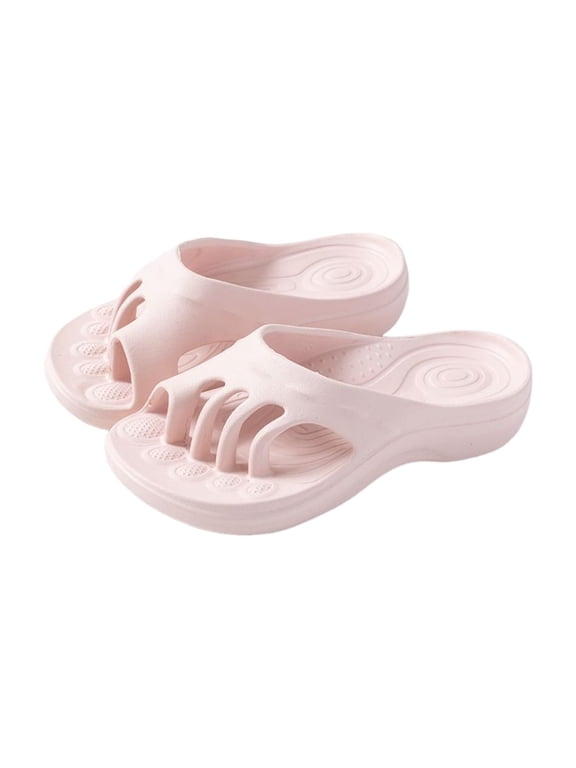 Toe Separating Arch Support Sandals Slippers for Women, Non-Slip Summer Recovery Slides for Indoor Home, Pedicure Salon & Outdoor Beach Pool