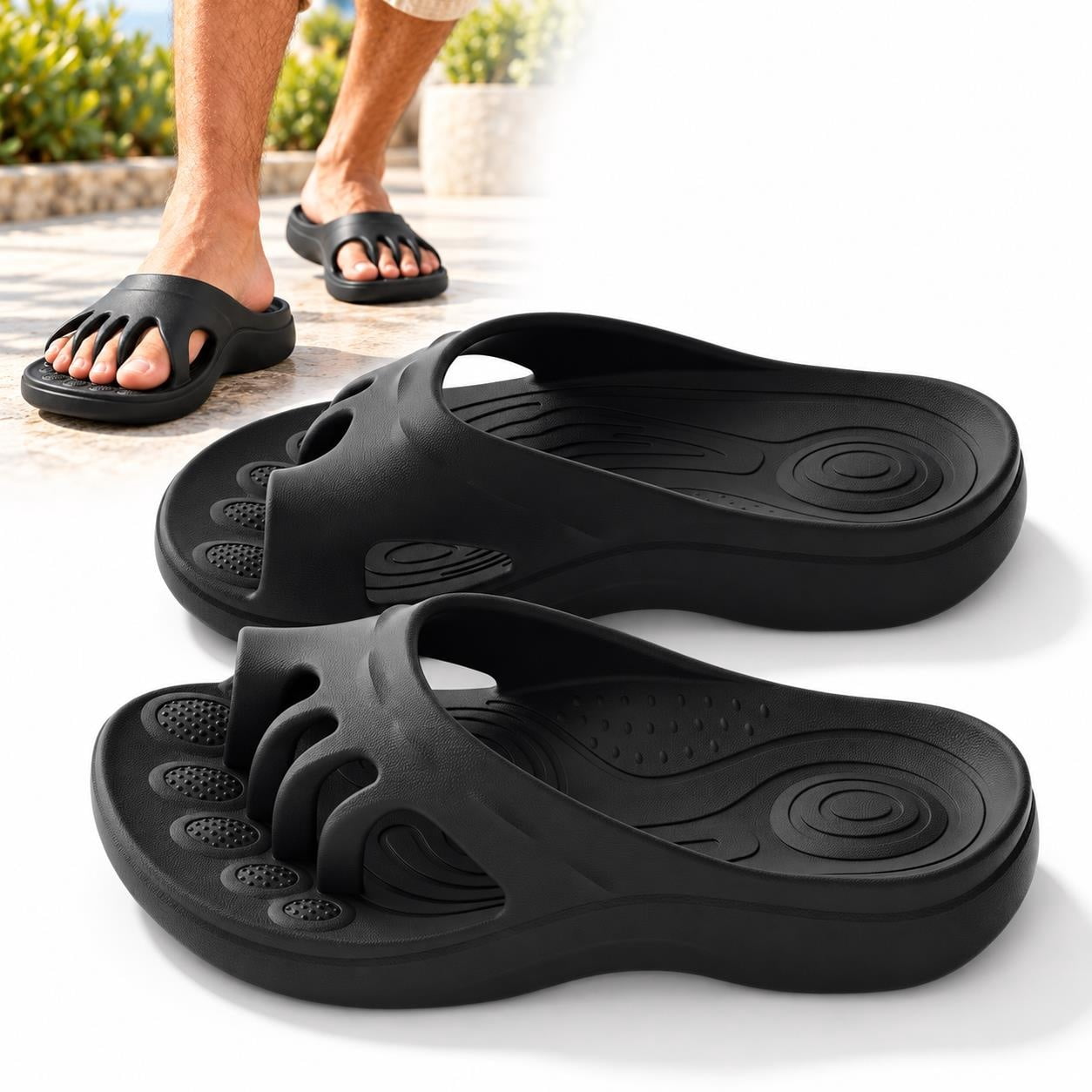Craft Seperator Toe Separating Sandals for Women & Men, Arch Support Toe Separator ...