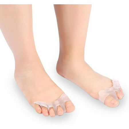 Toe Separator, 1 Pairs Silicone Gel Toe Separator for Sports Activities Yoga Practice Relaxe Toes Relief Pain Toe Straightener Achilles Stretcher