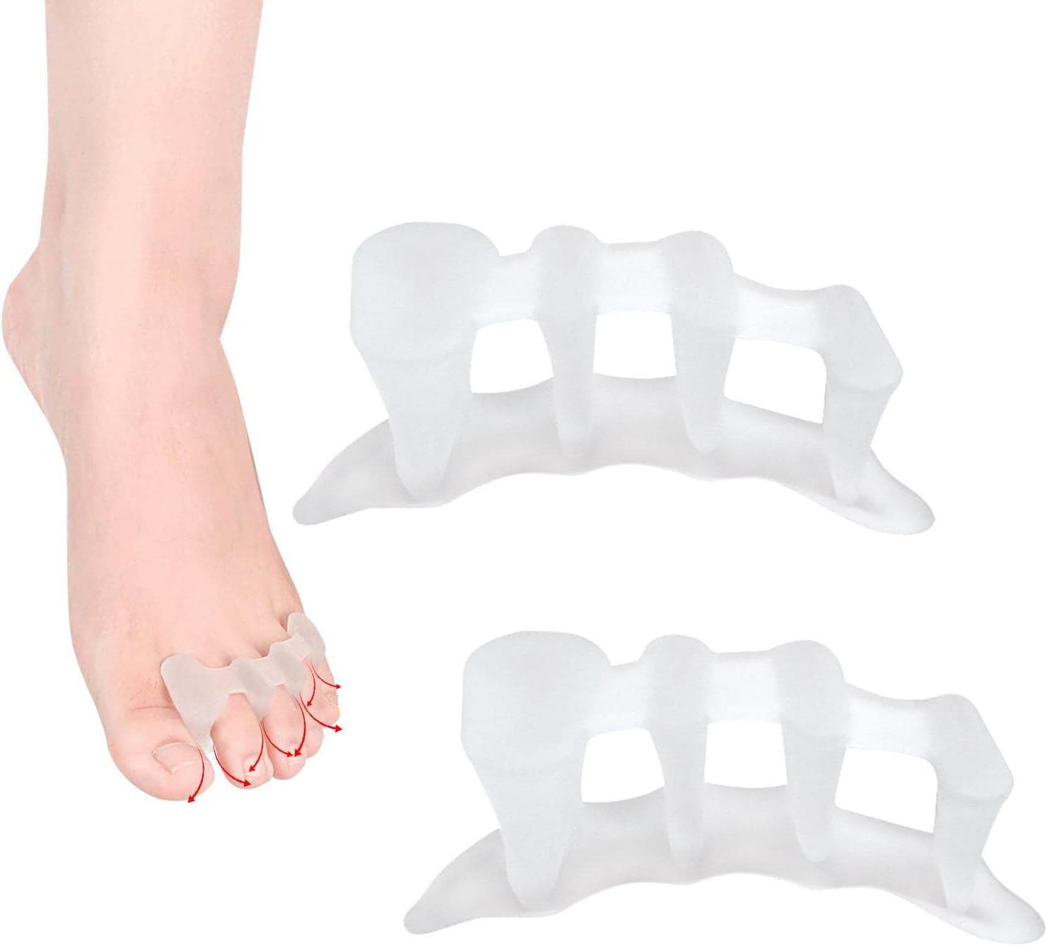 Toe Separator 3Hole Hammer Toe Straightener Hammer Toe Separators