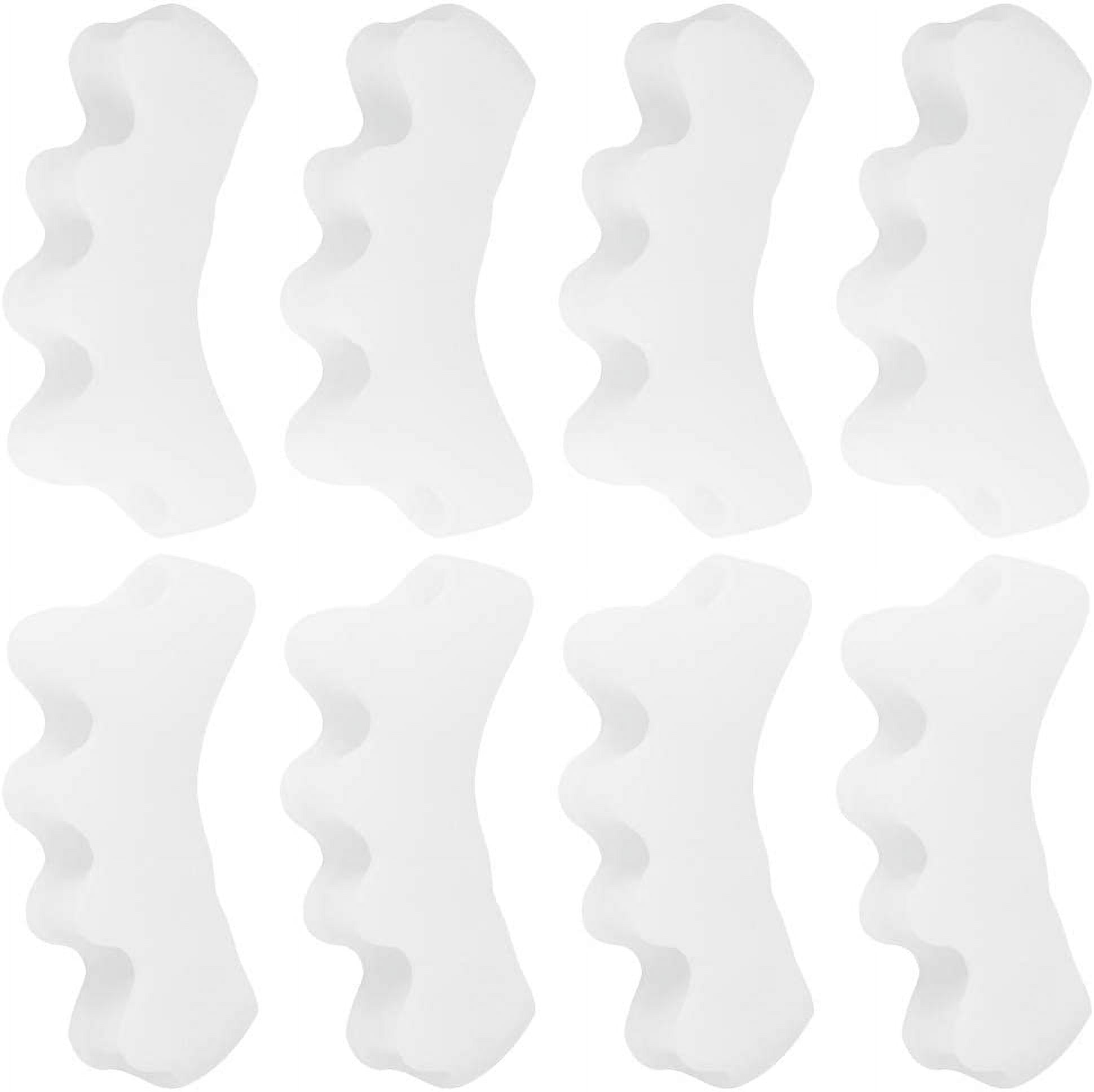 Toe Separator, 4 Pairs Silicone Straightener, Pain Relief Adjuster Improved Posture for Foot