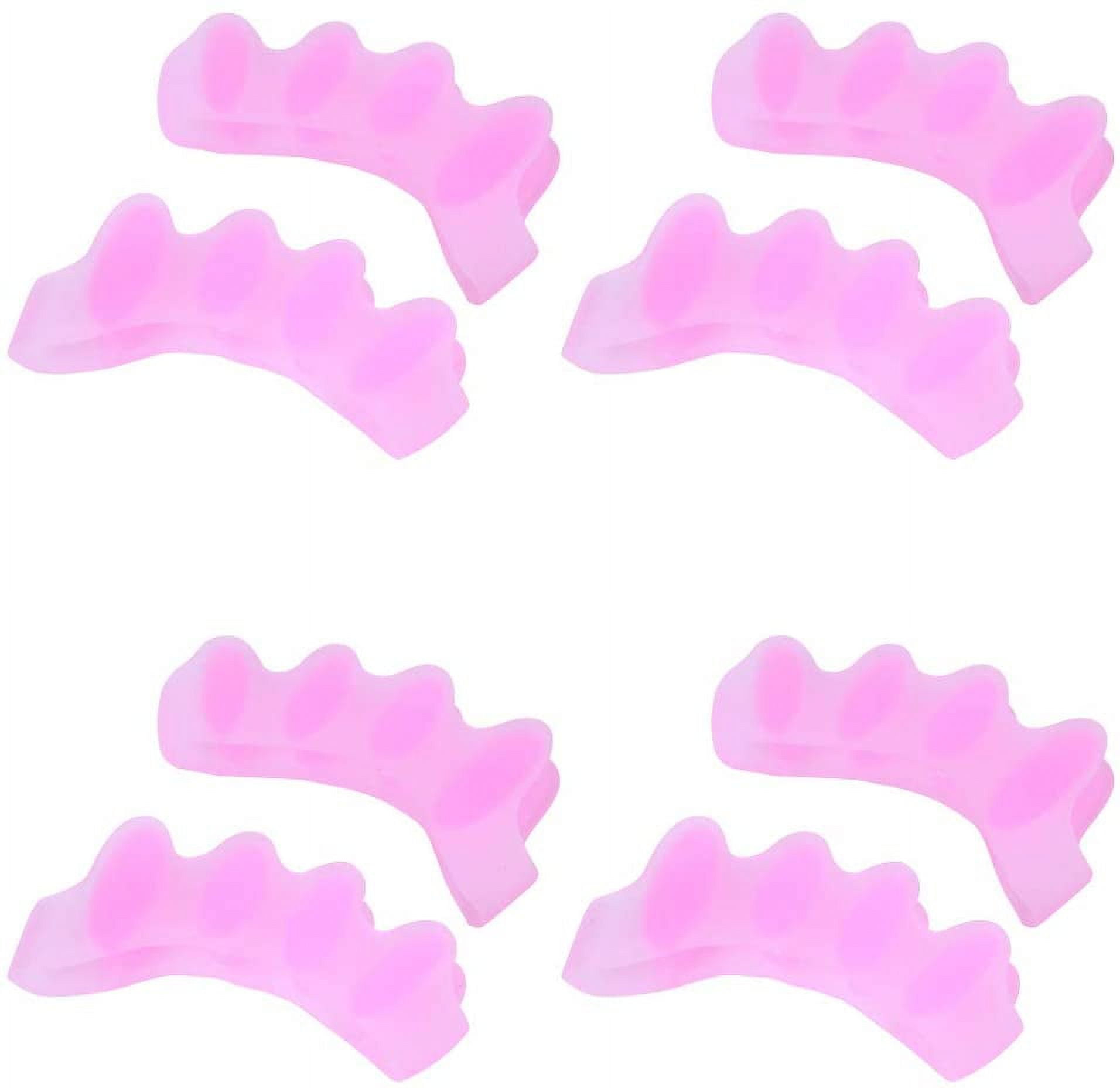 Toe Separator, 4 Pairs Silicone Straightener, Pain Relief Adjuster