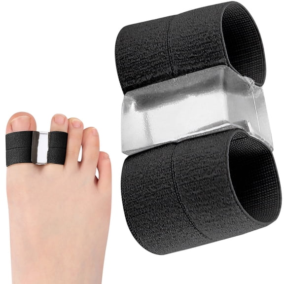 Toe Separator , Big Toe Splint Toe Spacers with Elastic Fabric Strap Toe Spreaders for Foot Foot Health Big Toe Spacers for Women Men Ergonomic Big Toe Spacers