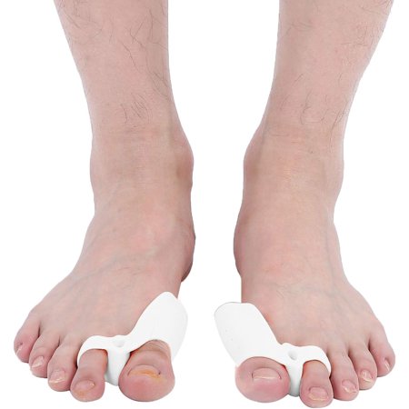 Toe Separator for Feet Toe Spacers Correct, Hallux valgus Correction, Silicone Toe Spreader Optimal Spreading and Natural Alignment of The Toes, Bunion Correction, 10 Pairs(White)