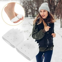 Toe Separator, Forefoot Pads, Five Hole Honeycomb Silicone Toe Splitter for Hallux Valgus, Overlapping Toes Relief, Breathable Soft Flexible Silicone Orthosis for Daily Use and Pressure Relief