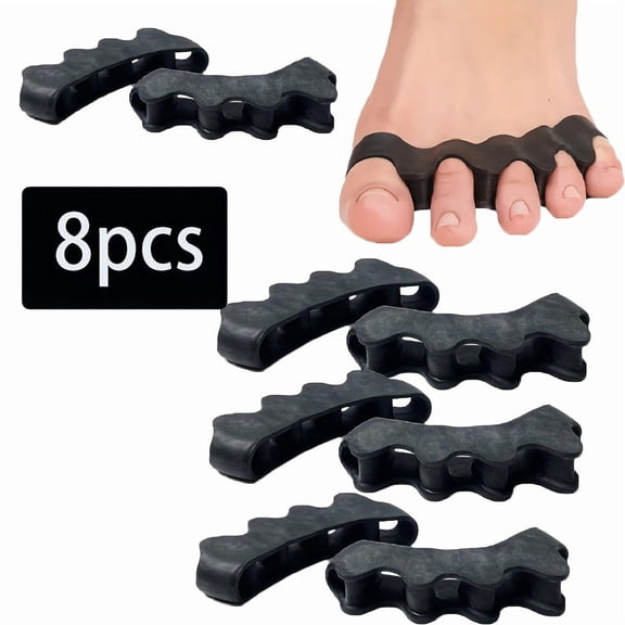 Toe Separator Kit: 8 Items - Ideal for Domestic Use - Gender Neutral - Mixed Pack - Paraben-Free