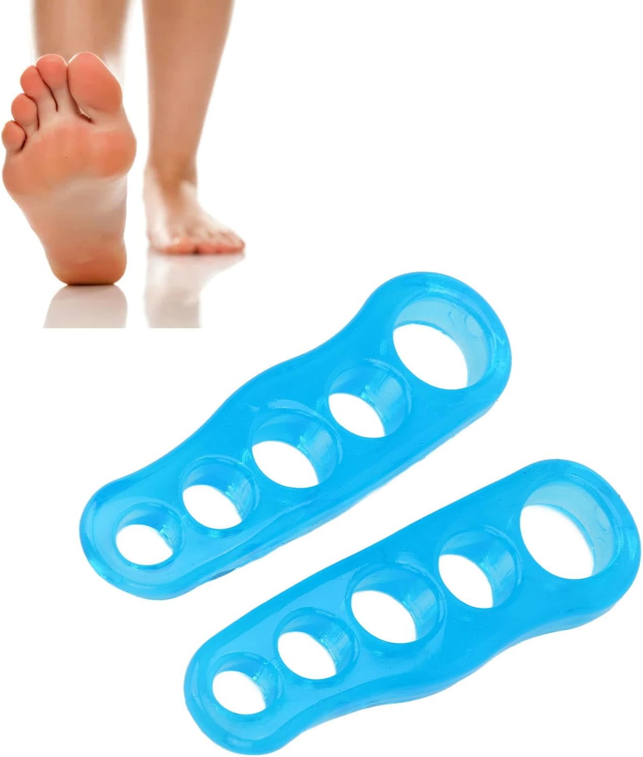 Toe Separator, Relax Toes, Reusable Pain Relief Straightening Toes Stretcher Corrector for
