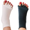 thumbnail image 1 of Toe Separator Socks Yoga Sports Gym Health Massage Foot Alignment Socks, 1 of 5