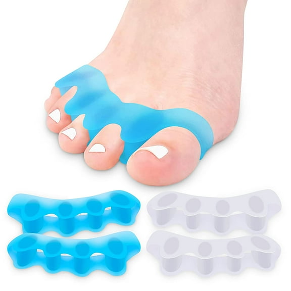 Toe Separator Toe Spacers for Feet 2 Pairs Premium Bunion Corrector for Women & Men, Hammer Toe Straightener, Comfortable and Durable Toe Separators for Overlapping Toes