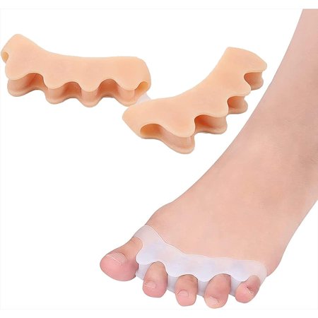 Toe Separator, Valgus Correction, Beam Correction, Loose Toe, Foot Bone Thumb Adjuster Maintenance, 1 pair Toe Straightener,E,7.3 * 2.5cm