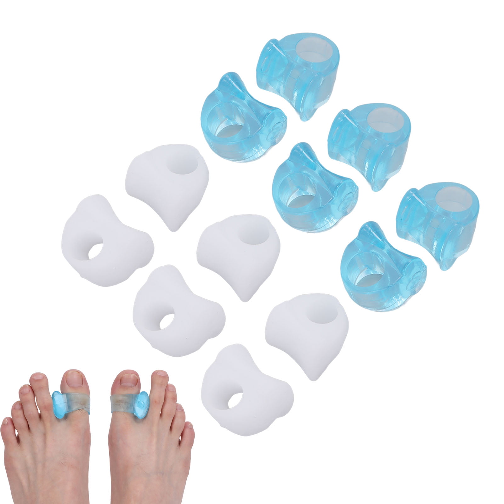 Toe Separators 6Pack, Gel Toe Spreader Spacers Straighteners Bunion