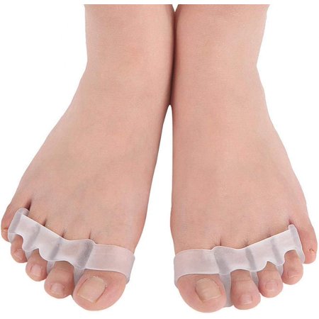 Toe Separators Bunion,Gel Metatarsal Pads, for Overlapping Toes, Hammer Toes, Bunions, Men and Women, Shock Absorption Toe Pad Wear in Socks Shoes, 2 Pairs (4 Toe Separators)