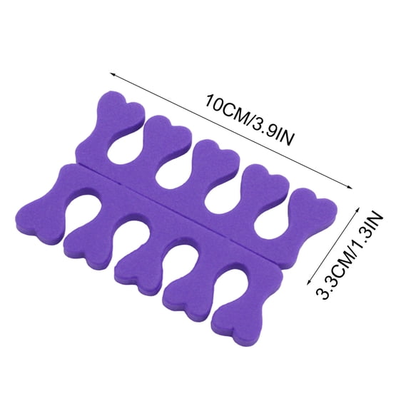 Toe Separators for Pedicure,Sponge Toe Separators for Pedicure, Soft Foam Toe Separators Comfortable Toe Separators for Women Flexible Toe Spacers for Pedicures Toe Dividers