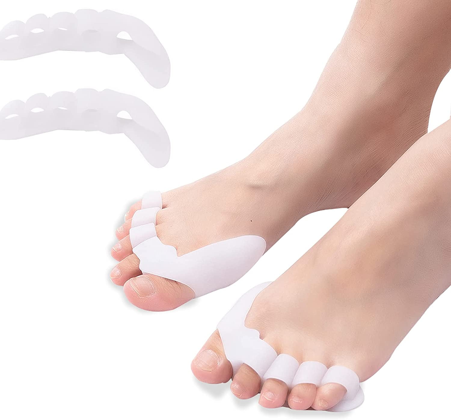 Nuolux 6pcs Lambs Wool for Toes Supple Toe Separator Sweat-absorbing Overlapping Toe Separator, Size: 54.00