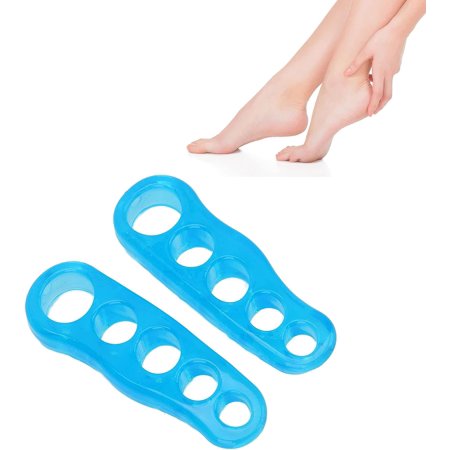 Toe Separators, Reusable Gel Toe Stretcher Straightening Toes Stretcher Corrector for Overlapping Toes Hammer Toes, Women and Men Correct Toe Straighteners(L)
