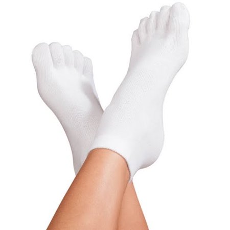 Toe Socks-LG-White