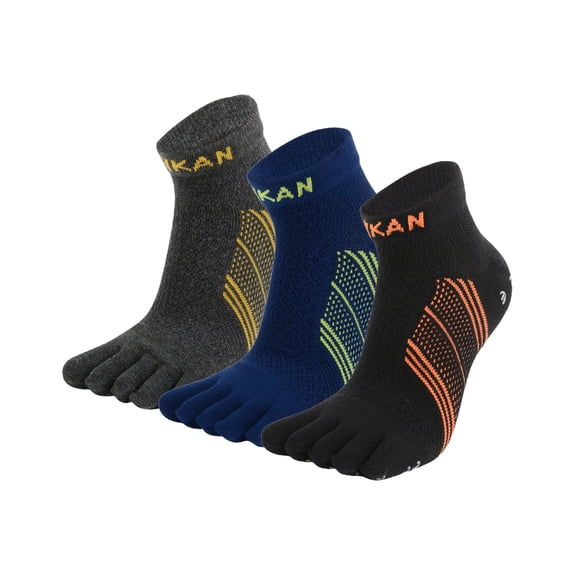 Toe Socks Running Socks for Men Women 3 Pairs Athletic Breathable Five Finger Socks