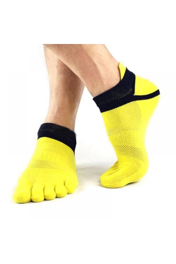 Toe Socks for Men Women Ankle Cotton Five Fingers Socks Low Cut Athletic Walking Running Socks(1Pair)