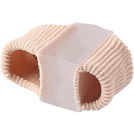 Toe Spacers - 2 Rings Gel Toe Corrector for Overlapping Toes,Gel Toe Separators for First Two Toes, Big Toe and Second Toe Spacer Suitable for Overlap