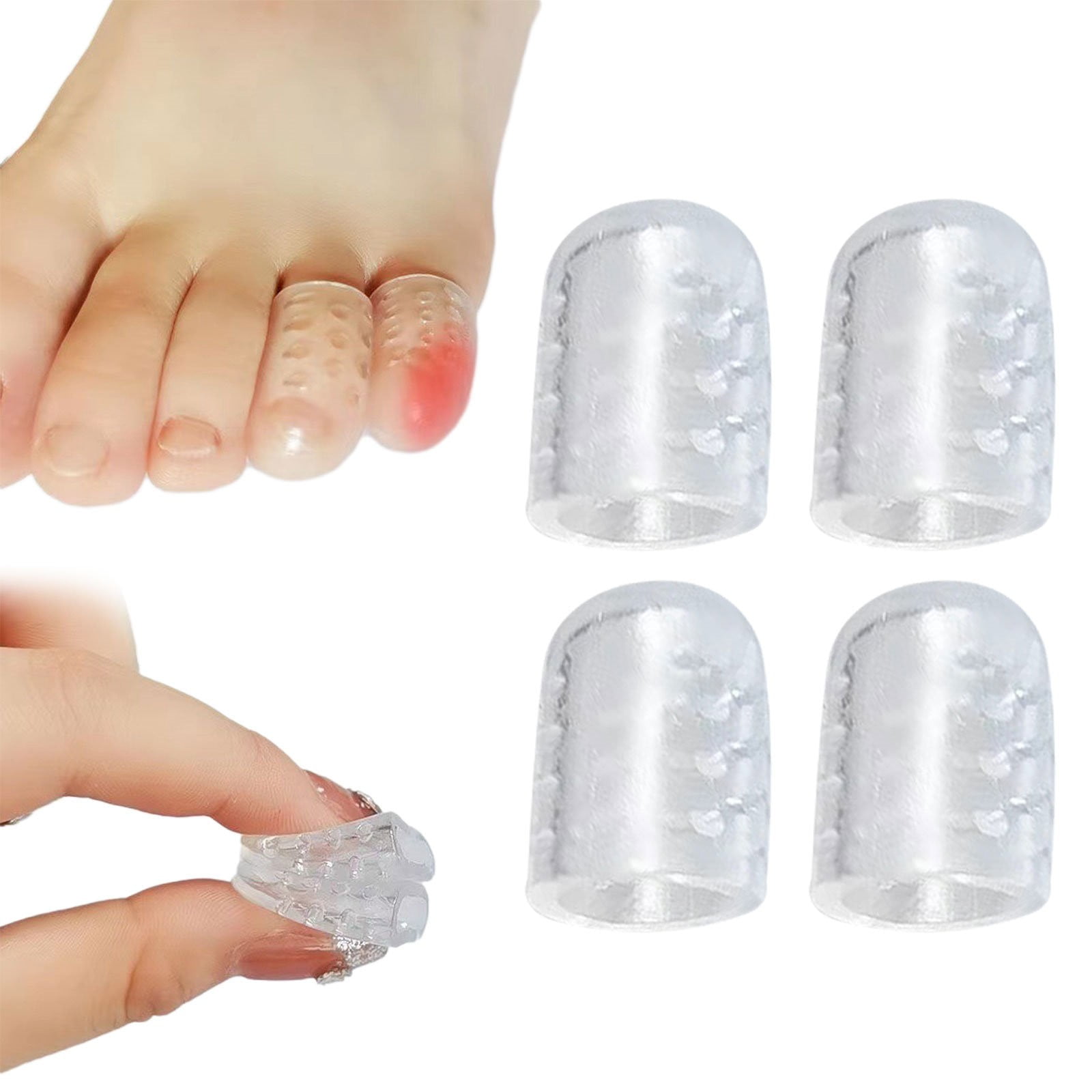 Toe Spacers, Little Toe Protectors with Airflow Orifice 2024 Upgraded