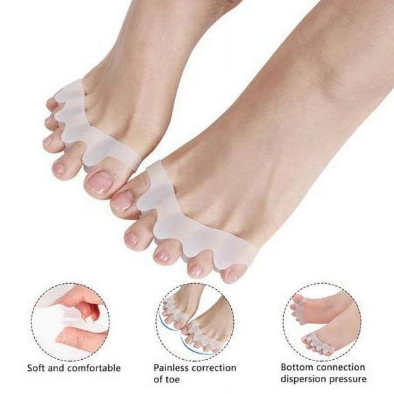 Toe Spacers for Pinky,1 Pair Little Toe Cushions,Gel Toe Separator Toe Sleeves for Preventing Rubbing & Reducing Pressure,by