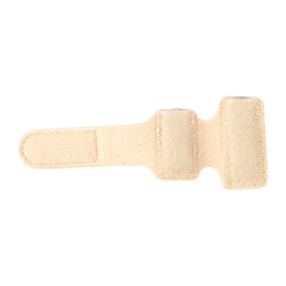 Toe Splint, Adjustable Aluminum Plate Beige Hammer Toe Straightener, 1 Pack Support Brace for Men and Women, for Bent Toe Curled Toe Overlapping Toe Correction Pain Relief Foot Care Recovery