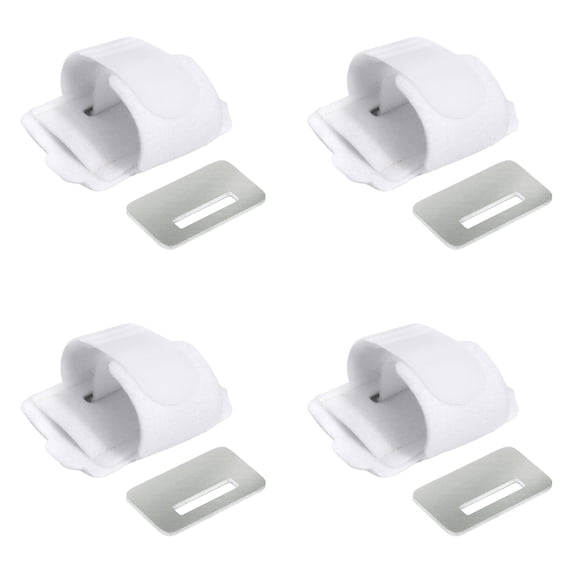 Toe Splint Hammer Toe Corrector for Women Men, Adjustable Toe Brace Hammer Toe Straightener Support Wrap 4 Pack White