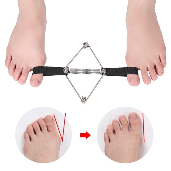 Toe Straightener Hallux Valgus Corrector Belt Foot Stretch Recovery Training Exerciser Strap Thumb Elastic Band Foot Tools 2023