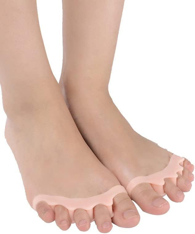 Toe Straightener,Toe Separators for Overlapping Toes,Gel Silicone
