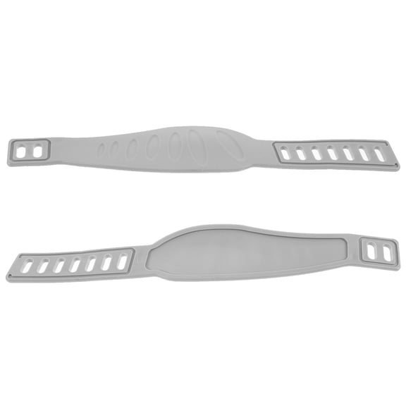 SHOWERORO 1Pair Light Grey Adjustable Bike Toe Straps Plastic Design for Exercise and Training