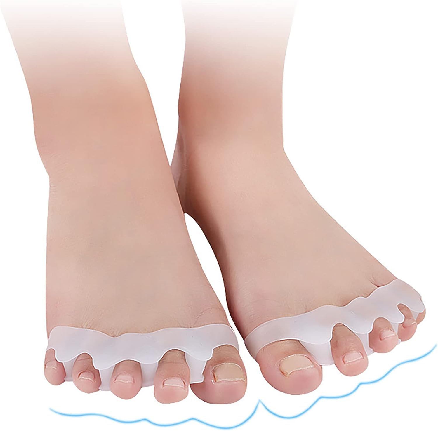 Toe Stretchers (2 Pieces) Silicone Gel Separators Therapeutic Spa