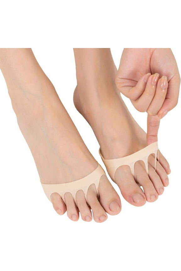 Liner Socks Sponge Cushion No Show Women's Toeless Half Socks for High Heels Sandals Sling back
