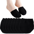 thumbnail image 1 of Toe Toppers No Show Liner Half Socks for Women Seamless Grip Non Slip Hidden Toe Covers for Mules 8 Pairs, 1 of 4