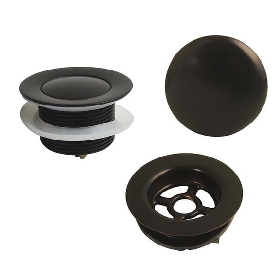 Toe Touch Tub Drain Kit - Oil Rubbed Bronze - 1.5in. Thread - Durable Brass