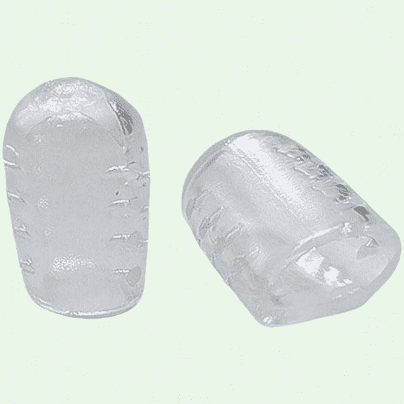 Toe Tube Corn Blister Protector, 10PC Silicone Gel Little Toe Finger Sleeve for Bunion Protection