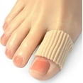 thumbnail image 1 of Toe Tubes Made of Elastic Fabric Lined with Silicone Gel. Toe Sleeve Protectors Relief Toe Pressure Pain,Corn and Calluses Remover (Big Toe Tubes), 1 of 5