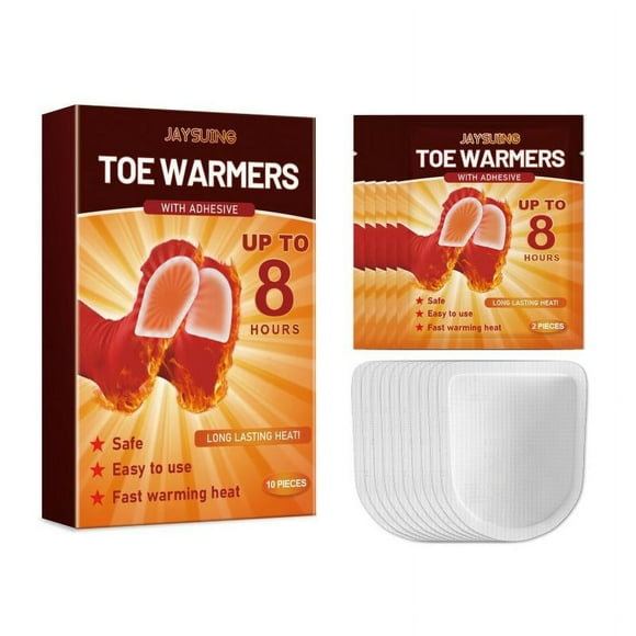 Toe Warmers Adhesive Heated Insoles, Long Lasting Heat Pads, Safe Natural Odorless, up to 8 Hours Warmth, for Cold Feet Relief, Office Travel Home Use, Activated Instant Heat, Comfortable, Blahzhy