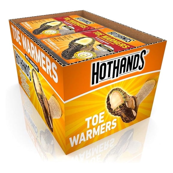 Toe Warmers Long Lasting - 10 Hour Foot Warmers Disposable - Air Activated Heat Packs for Cold Feet, Hands & Body - TSA Approved, Odorless, Single Use