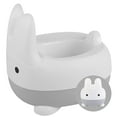 thumbnail image 1 of ToeZee Bunny Toddler Potty Training Toilet Seat - Comfortable Toddler Toilet Seat - Easy to Clean Removable Bowl - Non-Slip Kids Potty Chair - Toddler Potty Seat for Boys & Girls Gray, 1 of 7