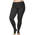 thumbnail image 1 of Toeless Opaque Support Tights for Women Circulation 20-30mmHg - Black, Large, 1 of 10