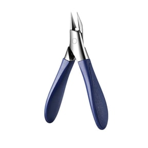 Toenail Clipper Angled Nail Clippers for Thick Nails Slant Curved Blade Nail Cutters ,BlueStainless Steel Toe Nail Tools