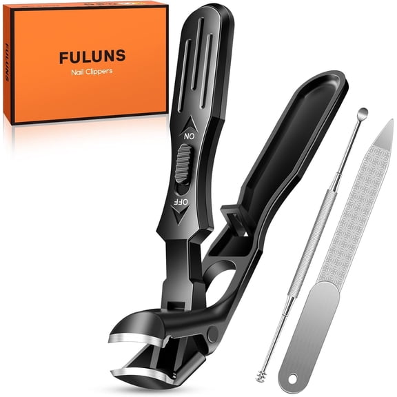 Toenail Clippers for Seniors Thick Toenails, 2026 Large Angled Nail Clippers for Men Thick Nails with Catcher, Heavy Duty Nail Cutter Long Handle Sharp Fingernail Clipper Gifts for Men Women Adults