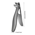 thumbnail image 1 of Toenail Clippers for Seniors Thick Toenails, Upgrade Angled Head Large Toe Nail Clippers for Men with Wide Jaw Opening, Sharp Heavy Duty Fingernail Clipper Cutter with Catcher Long Handle -Gray, 1 of 6